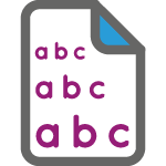 Large print icon